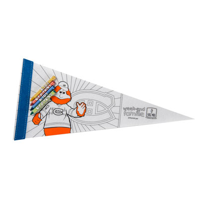 Color In Pennant with Crayons