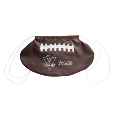 Football Shaped Drawstring Bag