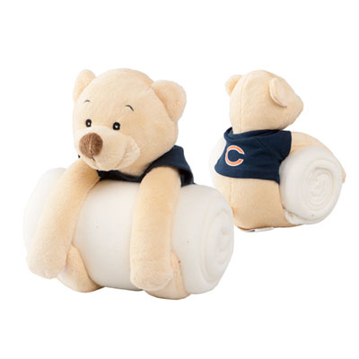 Plush Bear with Fleece Blanket