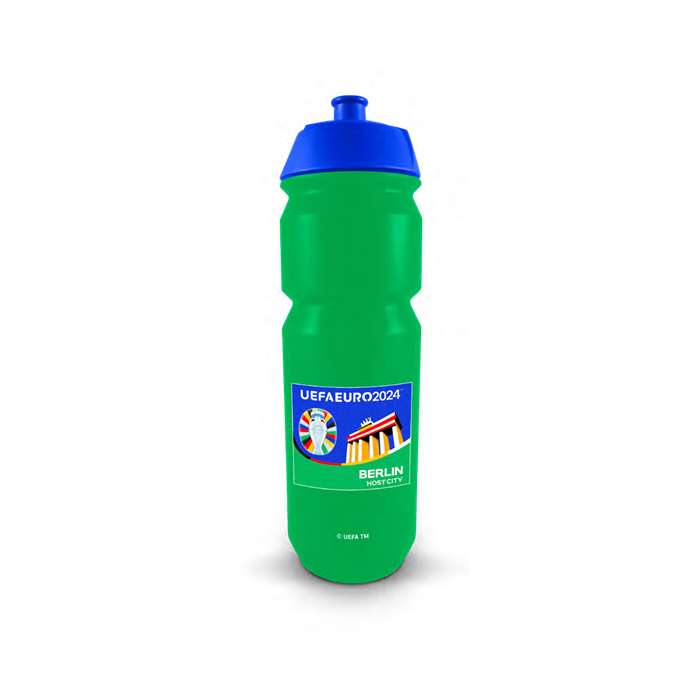 Grüne Trinkflasche 0,75l 1c-Druck