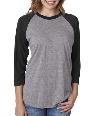Next Level Unisex Triblend 3/4-Sleeve Raglan