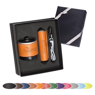Tuscany Bluetooth Speaker & Cylinder Power Bank Gift Set    