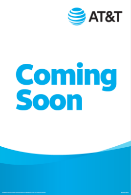 "Coming Soon" Window Cling - English - 24 x 36