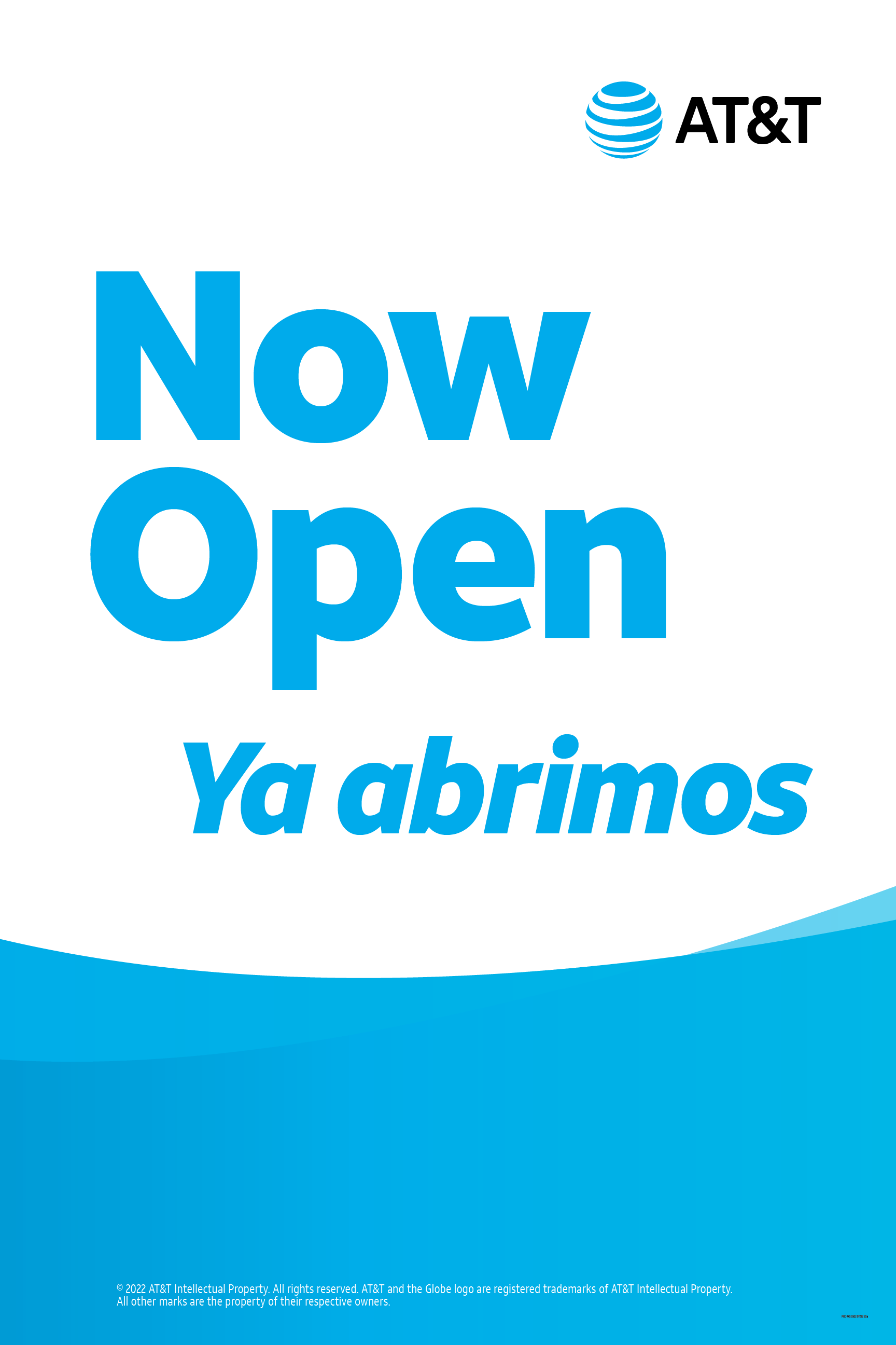 "Ya Abrimos" A-Frame Replacement Poster