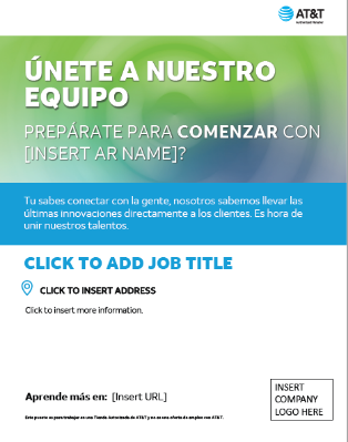 AR New Hire Flyer (green design) - Spanish