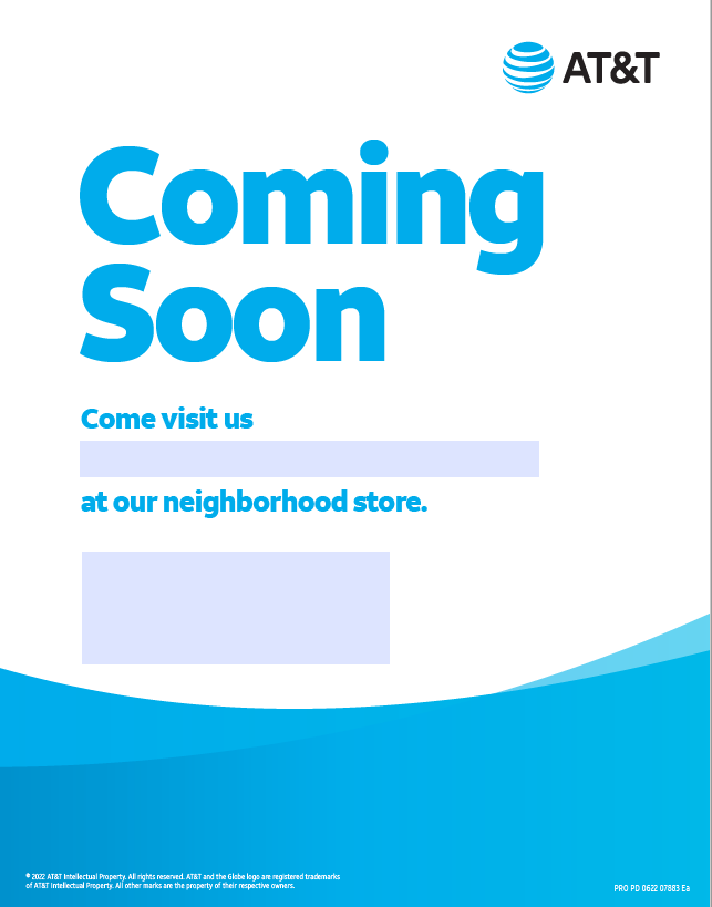 "Coming Soon" Flyer - Printed and Delivered