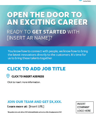 AR New Hire Flyer (purple design) in English