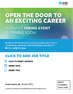 New Hire Flyer (green design) Flyer - English