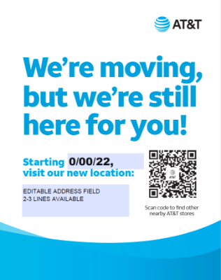 "We're Moving" Flyer - Print and Delivered 
