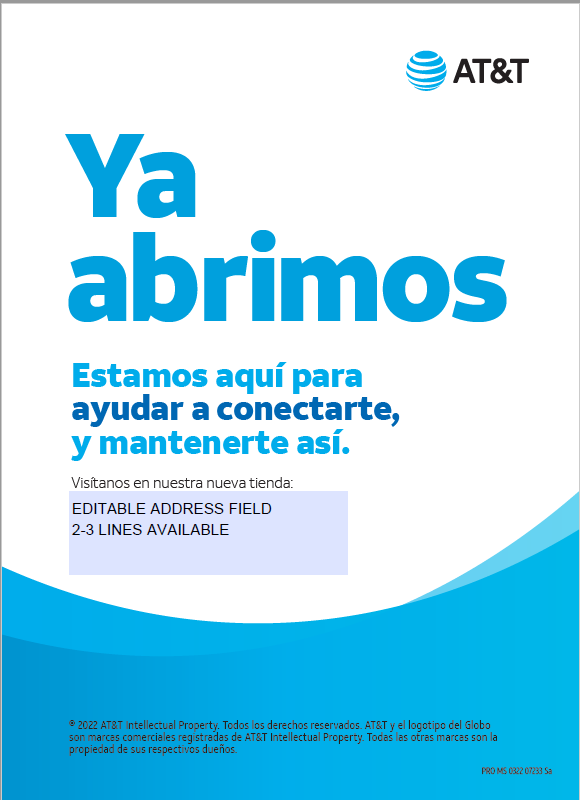 "Ya Abrimos" Flyer - Free Print-Ready PDF Emailed