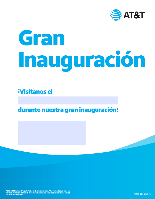 "Gran Inauguracion" Flyer - Printed and Delivered